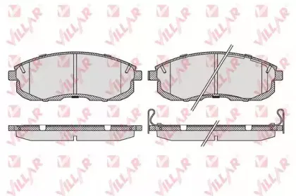 Комплект тормозных колодок, дисковый тормоз VILLAR купить