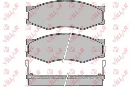 Комплект тормозных колодок, дисковый тормоз VILLAR купить