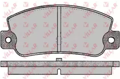 Комплект тормозных колодок, дисковый тормоз VILLAR купить