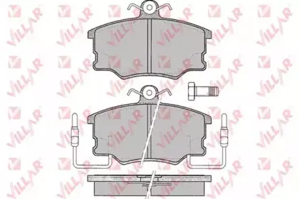 Комплект тормозных колодок, дисковый тормоз VILLAR купить