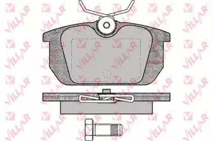 Комплект тормозных колодок, дисковый тормоз VILLAR купить