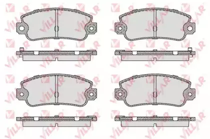 Комплект тормозных колодок, дисковый тормоз VILLAR купить
