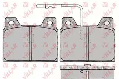 Комплект тормозных колодок, дисковый тормоз VILLAR купить