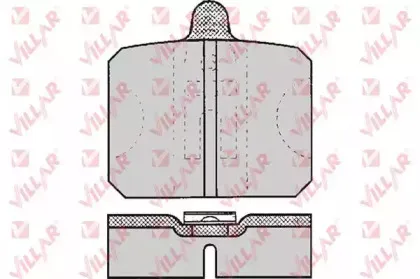 Комплект тормозных колодок, дисковый тормоз VILLAR купить