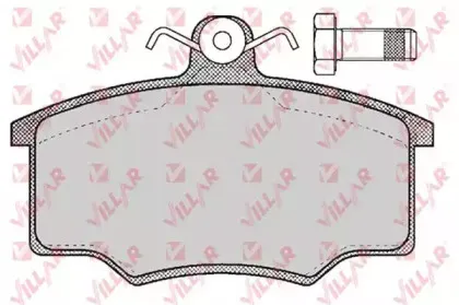 Комплект тормозных колодок, дисковый тормоз VILLAR купить