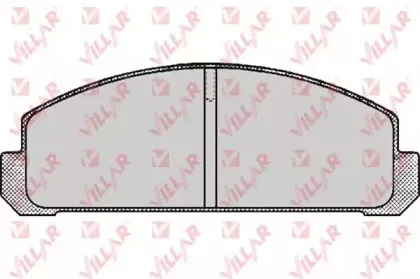 Комплект тормозных колодок, дисковый тормоз VILLAR купить
