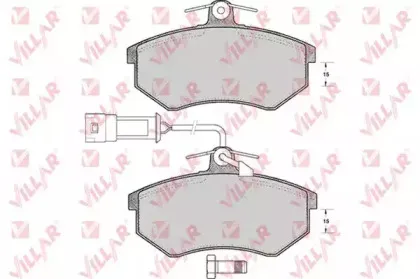 Комплект тормозных колодок, дисковый тормоз VILLAR купить