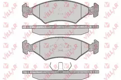 Комплект тормозных колодок, дисковый тормоз VILLAR купить