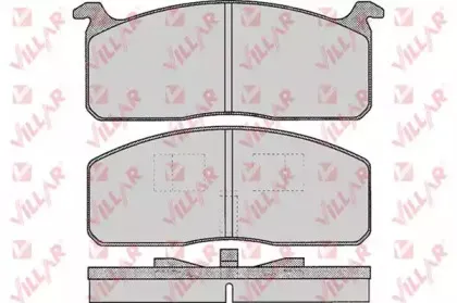 Комплект тормозных колодок, дисковый тормоз VILLAR купить