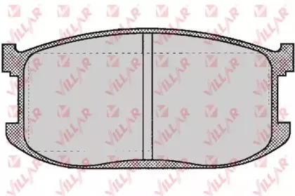 Комплект тормозных колодок, дисковый тормоз VILLAR купить