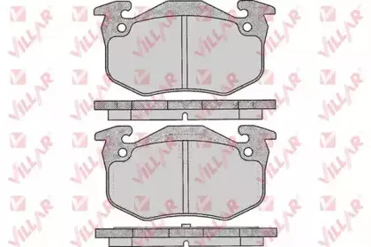 Комплект тормозных колодок, дисковый тормоз VILLAR купить