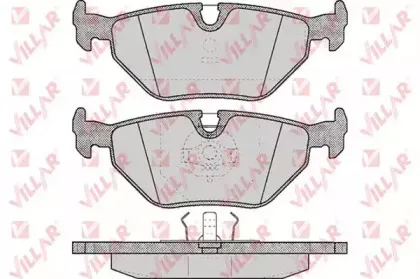 Комплект тормозных колодок, дисковый тормоз VILLAR купить