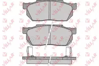 Комплект тормозных колодок, дисковый тормоз VILLAR купить