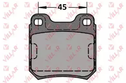 Комплект тормозных колодок, дисковый тормоз VILLAR купить