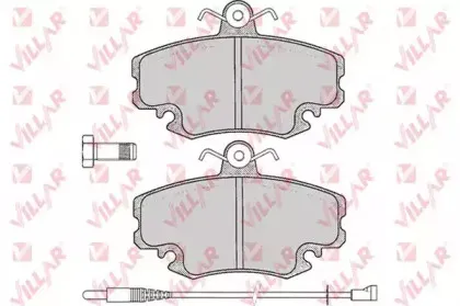 Комплект тормозных колодок, дисковый тормоз VILLAR купить