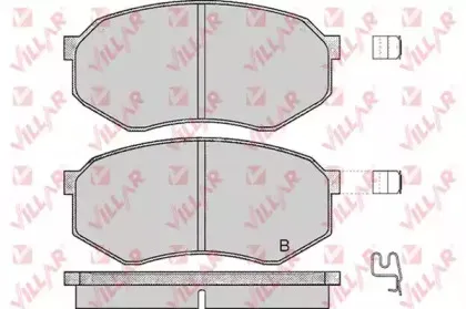 Комплект тормозных колодок, дисковый тормоз VILLAR купить