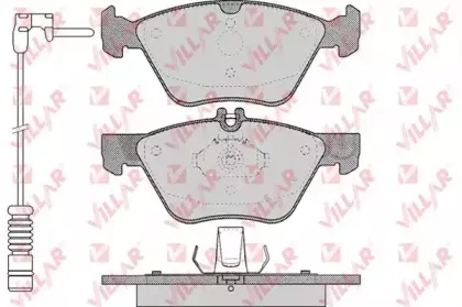 Комплект тормозных колодок, дисковый тормоз VILLAR купить