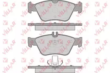 Комплект тормозных колодок, дисковый тормоз VILLAR купить