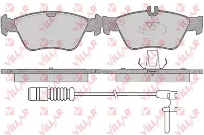 Комплект тормозных колодок, дисковый тормоз VILLAR купить