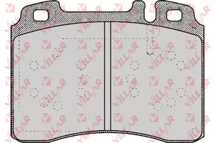Комплект тормозных колодок, дисковый тормоз VILLAR купить