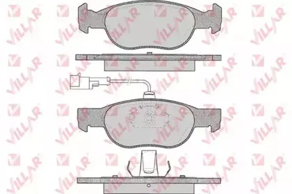 Комплект тормозных колодок, дисковый тормоз VILLAR купить