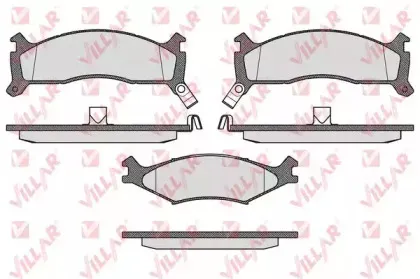 Комплект тормозных колодок, дисковый тормоз VILLAR купить