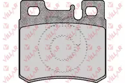 Комплект тормозных колодок, дисковый тормоз VILLAR купить