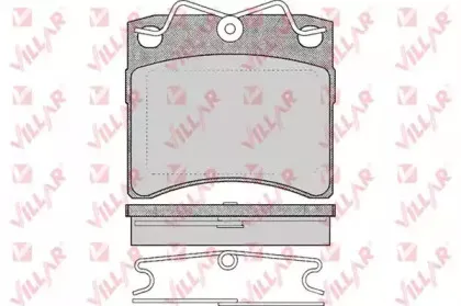 Комплект тормозных колодок, дисковый тормоз VILLAR купить