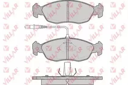 Комплект тормозных колодок, дисковый тормоз VILLAR купить
