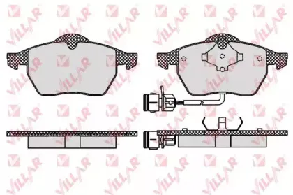 Комплект тормозных колодок, дисковый тормоз VILLAR купить