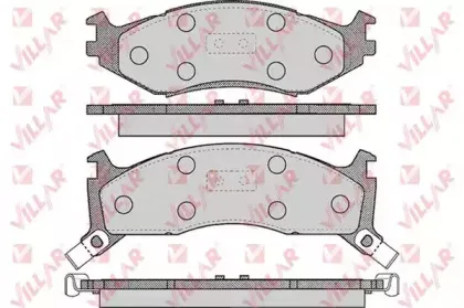 Комплект тормозных колодок, дисковый тормоз VILLAR купить