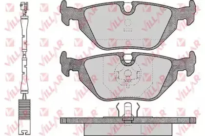 Комплект тормозных колодок, дисковый тормоз VILLAR купить