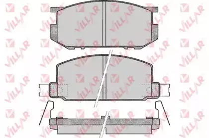 Комплект тормозных колодок, дисковый тормоз VILLAR купить