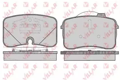 Комплект тормозных колодок, дисковый тормоз VILLAR купить