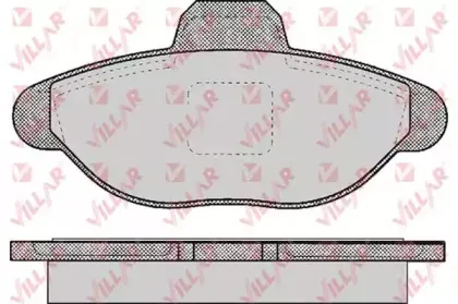 Комплект тормозных колодок, дисковый тормоз VILLAR купить