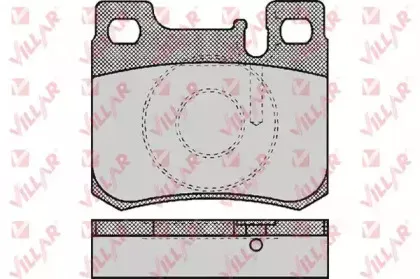 Комплект тормозных колодок, дисковый тормоз VILLAR купить