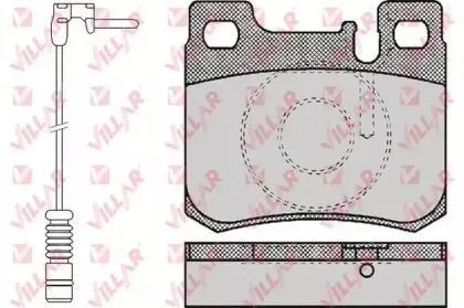 Комплект тормозных колодок, дисковый тормоз VILLAR купить