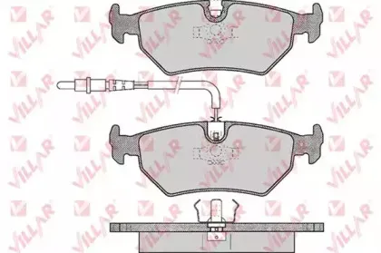 Комплект тормозных колодок, дисковый тормоз VILLAR купить
