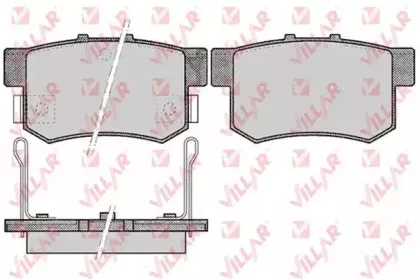 Комплект тормозных колодок, дисковый тормоз VILLAR купить
