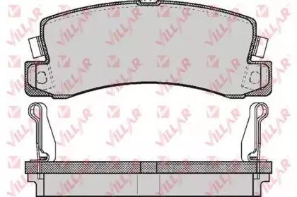Комплект тормозных колодок, дисковый тормоз VILLAR купить