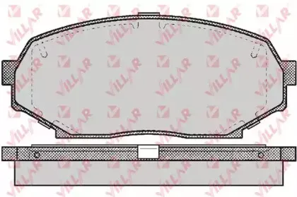 Комплект тормозных колодок, дисковый тормоз VILLAR купить