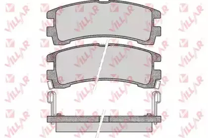 Комплект тормозных колодок, дисковый тормоз VILLAR купить