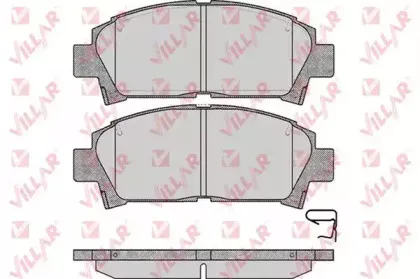 Комплект тормозных колодок, дисковый тормоз VILLAR купить