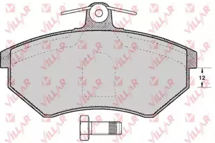 Комплект тормозных колодок, дисковый тормоз VILLAR купить
