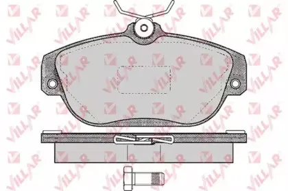 Комплект тормозных колодок, дисковый тормоз VILLAR купить