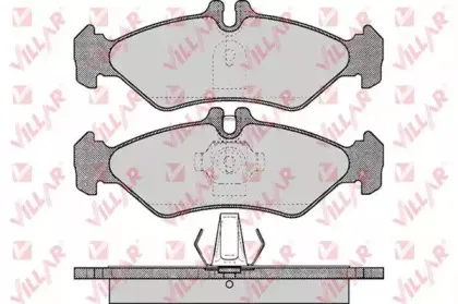 Комплект тормозных колодок, дисковый тормоз VILLAR купить