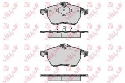 Комплект тормозных колодок, дисковый тормоз VILLAR купить