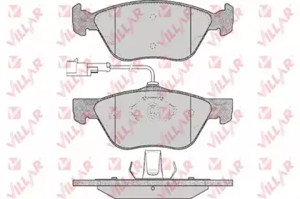 Комплект тормозных колодок, дисковый тормоз VILLAR купить