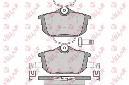 Комплект тормозных колодок, дисковый тормоз VILLAR купить