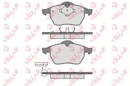 Комплект тормозных колодок, дисковый тормоз VILLAR купить